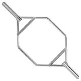 VEVOR Olympic Trap Bar, 2-Inch Hex Deadlift Bar, 772 LBS Capacity Shrug Bar, Stainless Steel Hexagon Bar, 64" Trap Bar Deadlift, 10" Sleeve Length Hex Bar Olympic with Handles for Squats, Deadlift