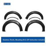 Tyger Auto TG-FF8F4168 for 2015-2017 Ford F150 | Paintable Smooth Matte Black Pocket Bolt-Riveted Style Fender Flare Set, 4 Piece | Incompatible with Technology Package 68T incl. Lane-Keeping sensors