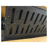 Drainage Trench - Channel Drain With Grate - Black Plastic - 3 x 39" - (117" Total Length)