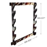 Rush Creek Creations Indoor 5 Rifle/Shotgun Wall Storage Display Rack, Americana