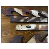 Rush Creek Creations Indoor 5 Rifle/Shotgun Wall Storage Display Rack, Americana