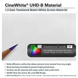 Elite Screens Aeon Series, 150-inch 16:9, 8K / 4K Ultra HD Home Theater Fixed Frame Edge Free Borderless Projector Screen, CineWhite UHD-B Front Projection Screen, AR150WH2, 150-inch / 16:9