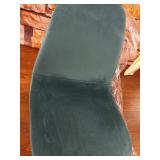 CangLong Dining Chairs Set of 2, Kitchen Chairs with Velvet Cushion Seat Back, Green Back and Metal Legs, Modern Mid Century Living Room Side Chairs,Green