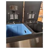 iTouchless 16 Gallon Kitchen Dual Step Trash Can & Recycle Bin, Stainless Steel, includes Softstep 60 Liter/16 Gal Removable Inner Buckets, Soft Close Lid and Airtight, for Home, Office, Business