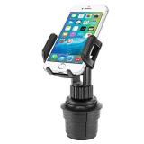 Car Phone Mount Holder Car Cup Holder Phone Holder Mount, Adjustable Compatible with Apple iPhone 13 Pro Max 12 Pro Max Mini 11 SE XS XR X 8 Plus Samsung Note 20 10 Galaxy S21 S20 Moto Pixel