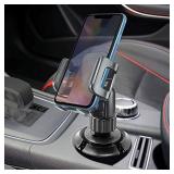 Car Phone Mount Holder Car Cup Holder Phone Holder Mount, Adjustable Compatible with Apple iPhone 13 Pro Max 12 Pro Max Mini 11 SE XS XR X 8 Plus Samsung Note 20 10 Galaxy S21 S20 Moto Pixel