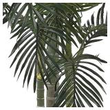 Nearly Natural 5289 6.5ft. Golden Cane Palm Silk Tree,Green