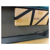 Ball & Cast Bench, 16" W x 44" D x 18" H, Emerald,Golden Powder Coating Legs