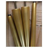 Ball & Cast Bench, 16" W x 44" D x 18" H, Emerald,Golden Powder Coating Legs