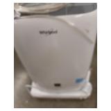Whirlpool 50 Pint Portable Dehumidifier with Built-In Pump, 24-Hour Timer, Auto Shut-Off, Easy-Clean Filter, and Auto-Restart | For Bathrooms, Basements, and Bedrooms | WHAD50PCW