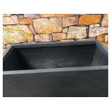 Kante RF0104B-C60121 Lightweight Concrete Modern Long Low Outdoor, Large Planter, 31" x 15" x 15", Charcoal