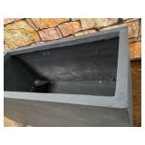 Kante RF0104B-C60121 Lightweight Concrete Modern Long Low Outdoor, Large Planter, 31" x 15" x 15", Charcoal