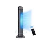 PELONIS Oscillating Tower Fan with Remote Control 40ââ Quiet Stand Up Fan with 3 Speed Settings and 3 Modes 15-Hour Timer LED Display for Bedroom Home Office Use, Black