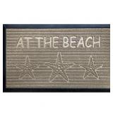 Gorilla Grip Original Durable Natural Rubber Door Mat, 47x35 Heavy Duty Doormat for Indoor Outdoor Waterproof, Easy Clean, Low-Profile Rug Mats for Entry, Patio, High Traffic Areas, Beige Beach Sand