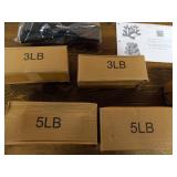 Amazon Basics Neoprene Coated Dumbbell Hand Weight Set, 20-Pound Set with Stand, Multicolor