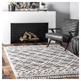 nuLOOM Ansley Shaggy Lattice Tassel Area Rug, 5
