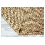 Irongate Classic Jute Solid Handwoven Reversible Ribbed Jute Area Rug, 5