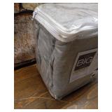 The Big One Jersey Sheet Set and Pillowcase Pair, Med Grey, Queen Set