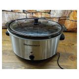 Elite Gourmet - 8.5Qt. Slow Cooker - brushed stainless steel