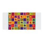 Paradise Non-Slip Gel-Back Action Rug, Letters and Numbers Style 7-10