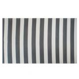 DII Gray/White Stripe Outdoor Rug