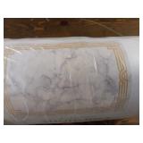 Well Woven Fairmont Huntington Retro Marble Border Ivory Glam 5