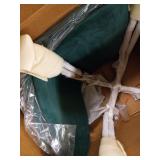 CangLong Dining Chairs Set of 2, Kitchen Chairs with Velvet Cushion Seat Back, Green Back and Metal Legs, Modern Mid Century Living Room Side Chairs,Green