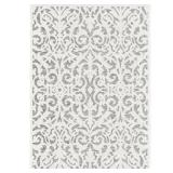 My Texas House by Orian Indoor/Outdoor Lady Bird Area Rug, 62"x90", Natural/Grey