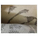 My Texas House by Orian Indoor/Outdoor Lady Bird Area Rug, 62"x90", Natural/Grey