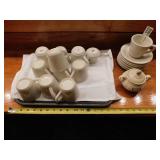 Assorted Coffee Cups w/Saucers