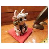 Brass Swans and Piggy Bank