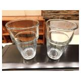 Set of 12 Ounce Stackable Beverage Glasses