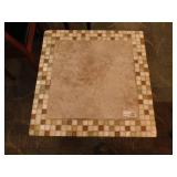 Dining Height Stone Table w/Metal Base