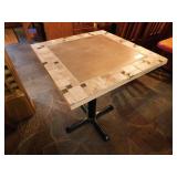 Dining Height Stone Table w/Metal Base