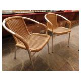 Set of 2 Outdoor Dining Height Chairs