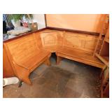 Wood Corner Bench