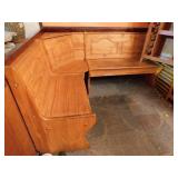 Wood Corner Bench