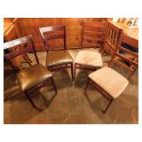 4 Folding Dining Height Chairs