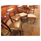 4 Folding Dining Height Chairs