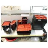 Large Lot of Melamine Plateware