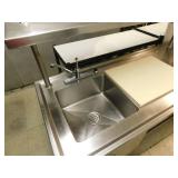 Large Stainless Work Table w/Over Shelf and Storage