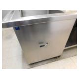 Large Stainless Work Table w/Over Shelf and Storage