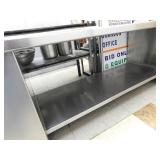 Large Stainless Work Table w/Over Shelf and Storage