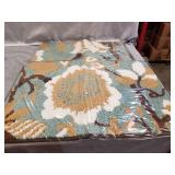 MustMat 2 Pieces Non Skid Kitchen Rug Set (18"x27"+18"x47") Flower Design Area Rug Perfectly in Front of Kitchen Sink and Dishwasher (A)