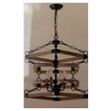 RUSTIC WOODEN CHANDELIER
