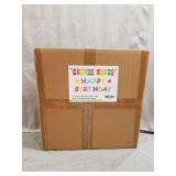 Happy Birthday Yard Signs 16" with Metal Stakes, Premium Glossy Rainbow Lawn Letters for Outdoor Parties and Celebrations, Made from Sturdy Corrugated Plastic with Bonus Stars