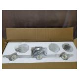 TODOLUZ Seeded Glass Vanity Light Wall Mount with Brushed Nickel Finish, Bathroom Wall Lighting Fixtures for Kitchen Bedroom