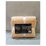 Hyde Lane 3 Piece Reversible King Size Quilt Set 104x90 â Coral Soft Microfiber Lightweight Coverlet Bedspread All Season Bed Cover Blanket (1 Quilt + 2 Shams)