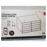 Corrugated Construction Paper Sorter with 10 or 15 Slots