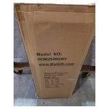 MyGift 36 Inch Vintage Gray Wood Entryway Bench Seat with Shoe Storage Shelf